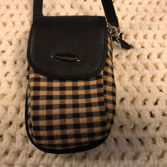 Longaberger Crossbody Phone Case with leather strap - Picture 3 of 10